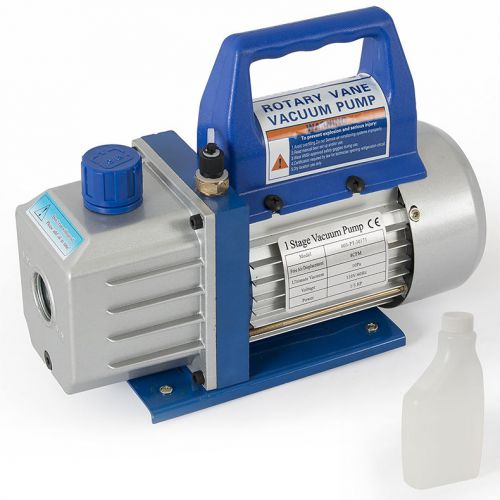 4CFM Rotary Vane Deep Vacuum Pump 1/3HP AC Air Tool R410a R134 HVAC Freon Charge