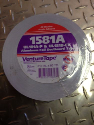 Aluminum Foil Ductboard HVAC Tape 1581A All Weather Mold Inhibiting Agents