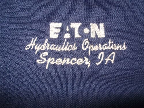 XL EATON Hydrulics Operations Spencer Iowa polo shirt electric company breakers