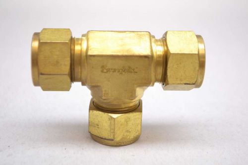 NEW SWAGELOK 5/8 IN BRASS TEE UNION TUBE FITTING D430605