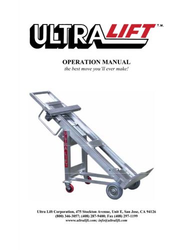 Ultra lift 1500 power hand truck dolly ultralift for sale