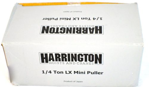 Harrington lx-003-5 mini puller 1/4 ton hoists 5’ lift for sale