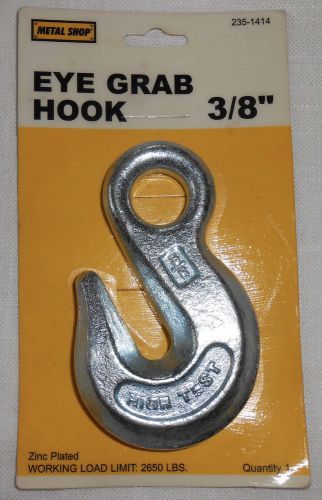3/8&#034; eye grab hook metal shop 2650 lbs working load limit for sale