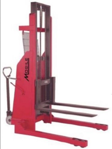 Mobile telescopic electric hydraulic stacker 1500 lbs 96 inch for sale
