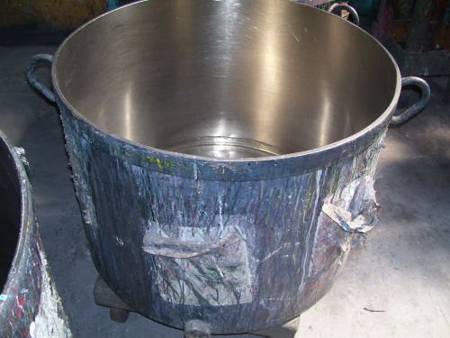 36”x40” ID Stainless Steel Flat Bottom tub w / 2” outlet w/wheels 195 Gal.