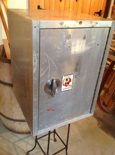 Industrial stainless steel cabinet &amp; locking door. ammo / medicine/ valuables for sale