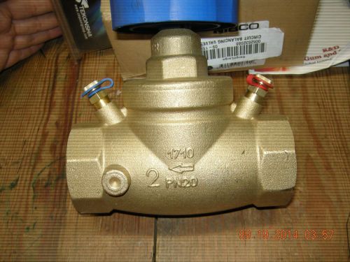 Nibco ~ t-1710 ~ 2&#034; circuit balancing valve ~ dzr brass, globe, threaded for sale