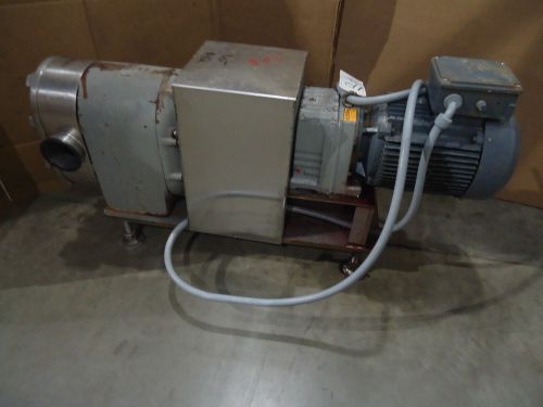 Tri-clover positive displacement pump pr300-4-tcl-4st-s, 10 hp, sew drive for sale