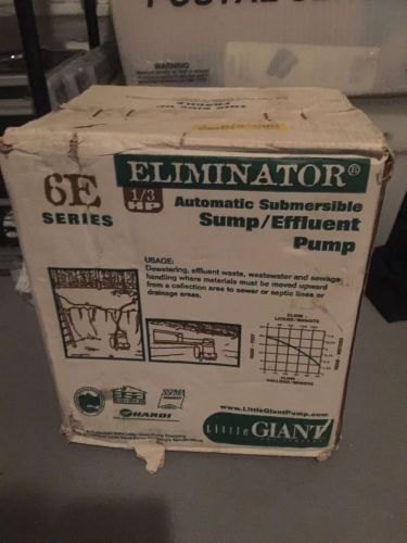 Eliminator sump effluent pump 6e series for sale