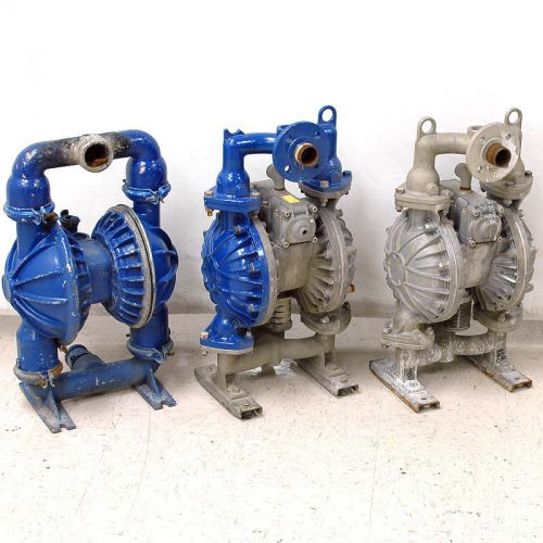 Lot: 3 air driven diaphragm pumps for parts (2) yamada ndp (1) wilden m8 double for sale
