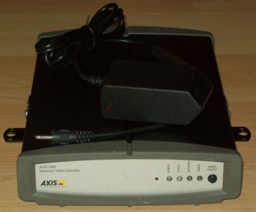 AXIS 292 NETWORK VIDEO DECODER 0213-001-02 with Power Supply Quantity Available