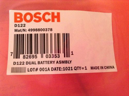Bosch D122 Radionics Dual battery harness Assembly 4998800378 - 782695033531