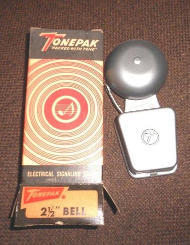 Tonepak 302 signal 2-1/2&#034; vibrating bell fire alarm new security protection nib for sale