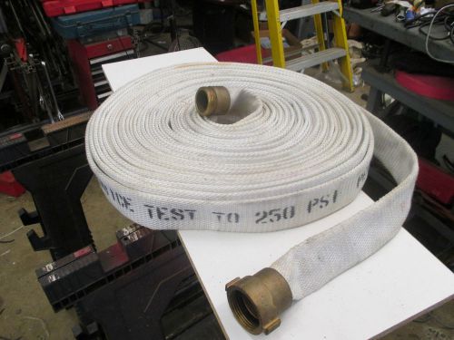 Lay flat lightweight polyester single cover fire hose 1 1/2&#034; x 100&#039; 250 psi for sale