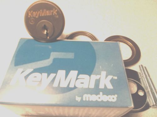 Brand new medeco key mark 1 1/8&#034; rim cylinder dark oxidized color for sale