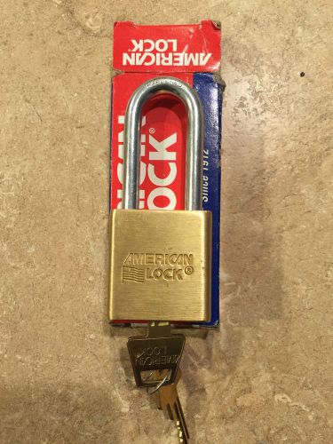 American lock, rekeyable, solid brass padlock, short or long shackle, you pick for sale