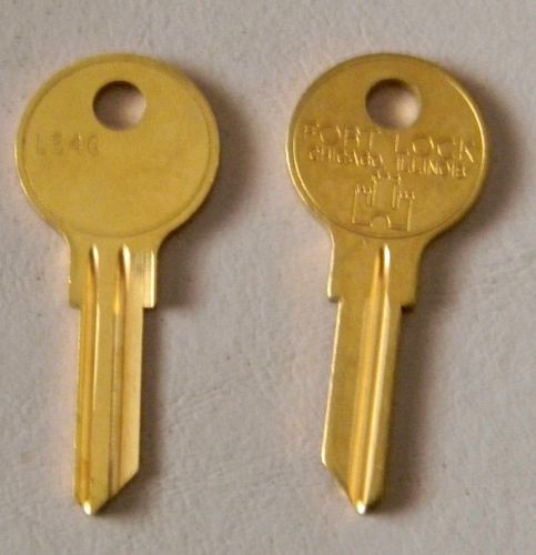 2 Fort Lock Single Sided Key Blanks L54G - 6 Wafer - Original- FREE code cutting