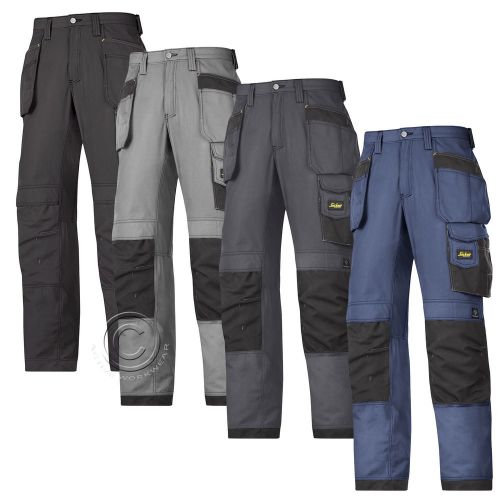 Snickers Cordura Trousers with Kneepad &amp; Holster Pockets(4 Col/L-XL Leg)-3213A