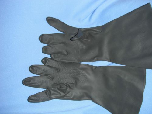 LOT 8 pair  ANSELL CEO-493 29-845 Chemical Resistant Glove 17 mil Sz 7, NEW
