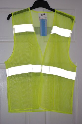Neon Yellow Safety Vest with Reflective Strips~Jogging, biking, construction