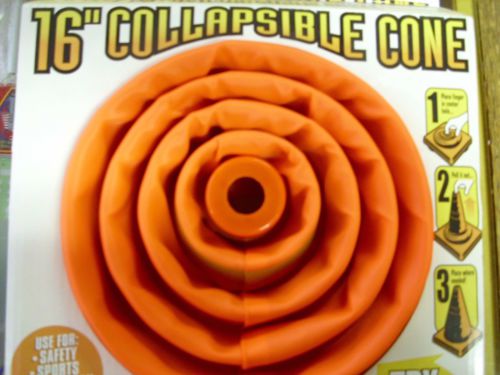 COLLAPSIBLE 16&#034; TRAFFIC CONE