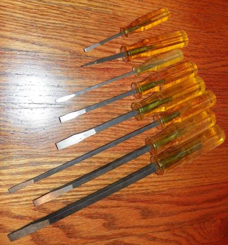 8-PC. SQUARE SHANK SLOTTED SCREWDRIVER SET