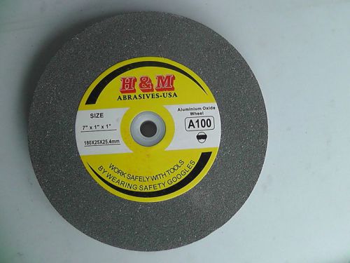 Vitrified grinding wheel 7&#034;x1&#034;x1&#034; 100 grit bench grinder for sale