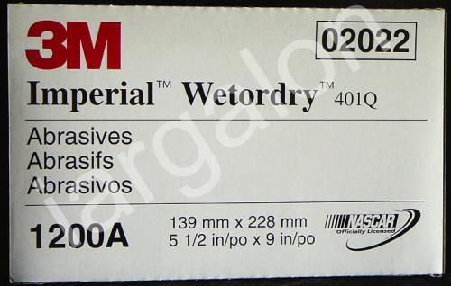 3m imperial wetordry 401q 1200 sandpaper  5-1/2&#034; x 9&#034; 02022 (1 sheet) new for sale