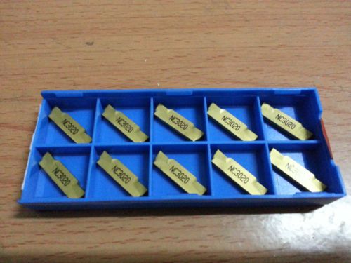 QTY 10x Korloy MGMN300-M NC3020 CNC Carbide Insert NEW