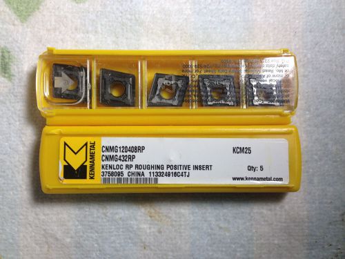Kennametal cnmg 432-rp 12 04 08-rp kcm25 ***factory pack*** 10 carbide inserts for sale