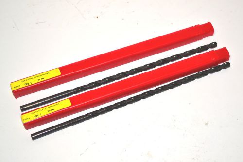 2 NOS DORMER made in France HSS A125 7/32&#034; X 200 MM EXTRA LENGTH DRILL Bits