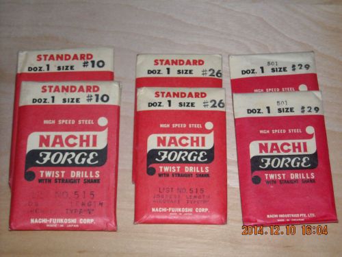NACHI AIRCRAFT TYPE B NUMBERED DRILL PACKS JOBBER LENGHT LIST # 515