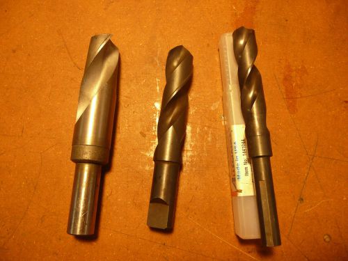 Lot of 3 drill bits reduced shank S&amp;D lot 5