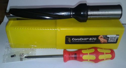 Sandvik corodrill 870-2100-21l25-5 exchangeable tip drill 21 mm + 870-2100-21-pm for sale