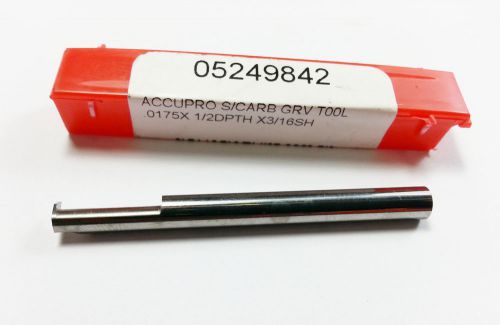 .0175&#034; x .500&#034; accupro 3/16&#034; shank carbide mini boring/grooving bar (n 529) for sale