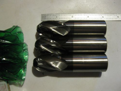3 solid carbide 1&#034;  resharpened end mills.4 flute.