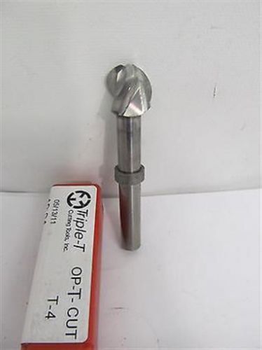 Triple-t cutting tools, op-t-cut ball shape cutter - 3 flutes - used for sale