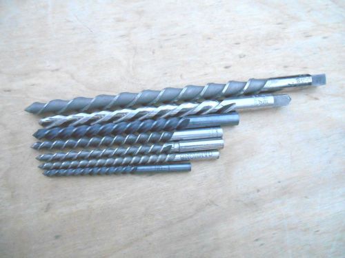 TAPERED  REAMERS , HSS, NO. 1, 2 , 3 , 4 , 5 , 6 ,7 ,  LOT OF 7