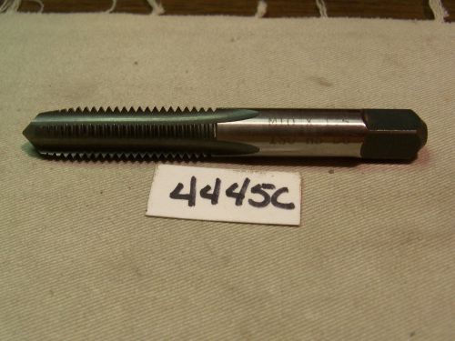 (#4445c) new usa made machinist m10 x 1.5 ticn coated plug style hand tap for sale