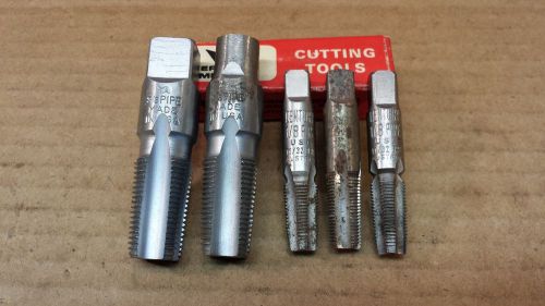5pc NPT Pipe Tap Set  1/8&#034;,  3/8&#034;,Vermont, Century, Others