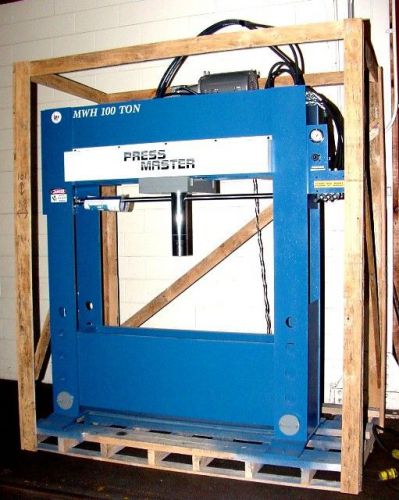 New pressmaster 100 ton h-frame hydr press w/extra w, moveable work head for sale
