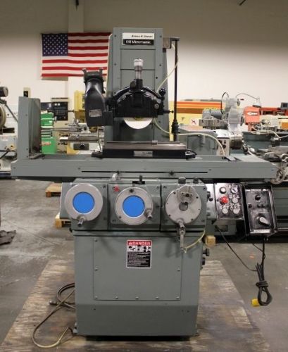 6&#034; x 18&#034; brown &amp; sharpe micromaster hydraulic surface grinder (new 1979) for sale