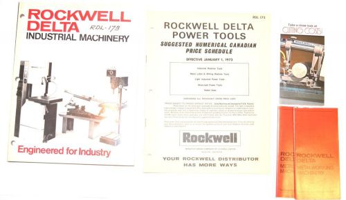 Rockwell delta industrial machinery catalog 1972 &amp;  price list + 3 flyers #rr36 for sale