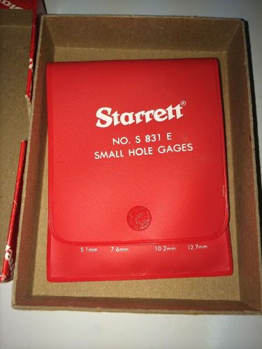 Starrett No. S 831 E small hole gages, set of four