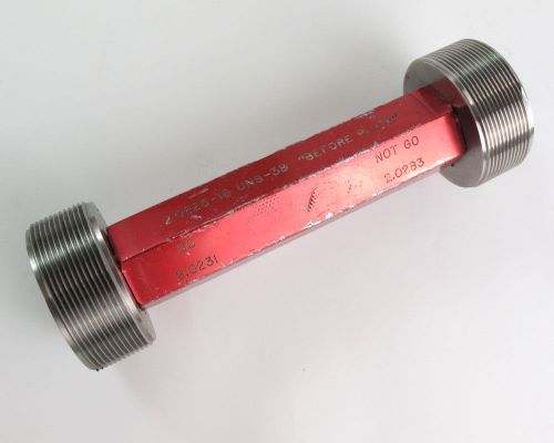 Go/notgo thread plug gage 2.0625-16 uns-3b before plate for sale