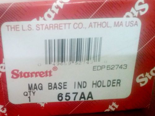 Starrett 657AA Magnetic Base Indicator Holder Base Upright Post Rod Attachment