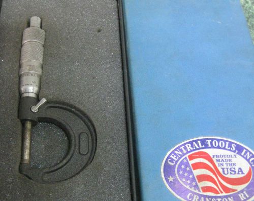Central Tools 0-1&#034; Ball Anvil Micrometer