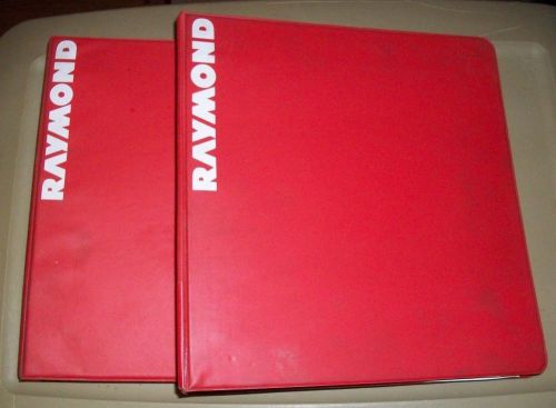 Lot of 2 Raymond Order Picker- Parts &amp; Operation/ Maintenance Manuals- Model 14