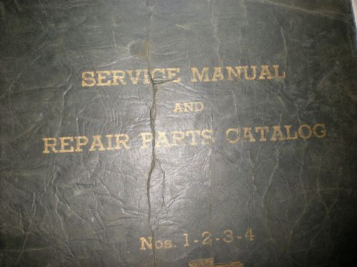 SERVICE MANUEL AND REPAIR PARTS CATALOG NOS. 1-2-3-4 DIAL TYPE MILLING MACHINES