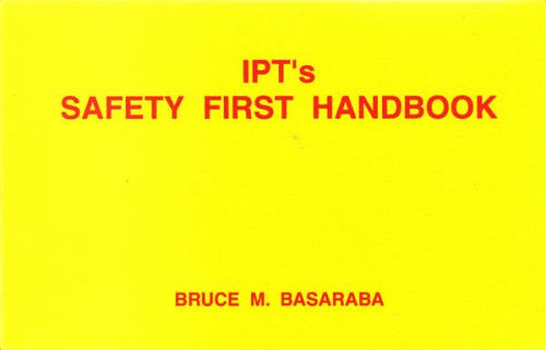 IPT book Safety + FREE STARRETT catalog + 2 Starrett pocket charts *NEW